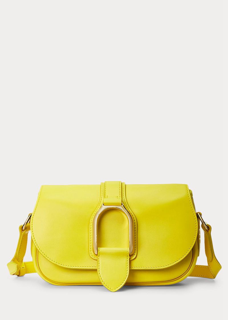 Bolso Ralph Lauren Mujer Calfskin Welington Shoulder Chile Amarillo JRKDO-5801